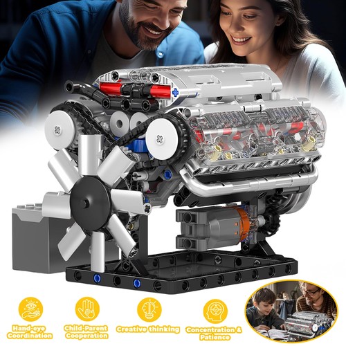 Technik motor bausteine - v8,