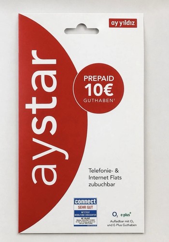 Yildiz aystar prepaid sim - aystar,