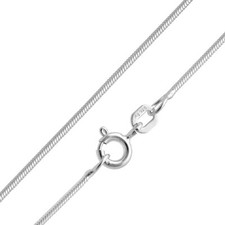 TRENDOR Schmuck Feine Schlangenkette 925 Silber Kette Damen 1,1 mm Halskette 156