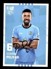 Dominik Pelivan Autogrammkarte Chemnitzer FC 2022-23 Original Signiert