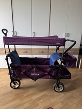 Faltbarer FUXTEC Bollerwagen Strandwagen Handwagen Gerätewagen FX-CT850 Lila