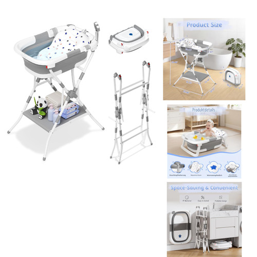 Faltbare babybadewanne mit - faltbare,