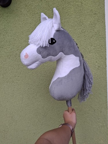 Hobby horse steckenpferd - horse, grau