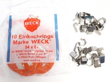 10x weck gummis - weck, 6cm