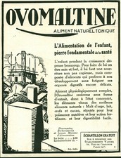 Alte Werbung Schokolade Ovomaltine Naturfutter aus Zeitschrift 1925 