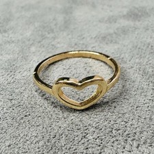 Ring vergoldet Herz Design Größe 55 Damen Schmuck romantisch
