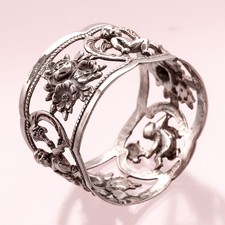 Serviettenring Engel und Rose 835er Silber