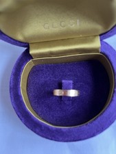 Gucci 18k Gold 4mm Ring Double