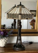 Tischlampe 65 cm Kunstglas