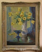 Ölgemälde TULPENSTILLEBEN - KOPIE nach Anna Gasteiger - wohl 1930er Jahre 