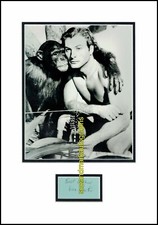 Lex Barker Tarzan and the Slave Girl Peril Savage Fury signed Autogramm UACC RD9