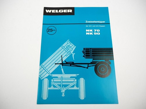 Original prospekt welger - original,