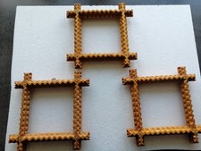3 kleine Bilderrahmen aus Holz, reine Handarbeit, Holzrahmen