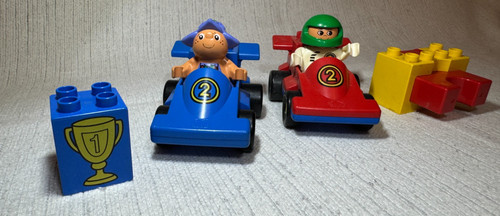 Lego duplo 2607 2609 - 2607, rennwagen