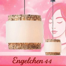 Pendelleuchte Hängeleuchte Deckenlampe Deckenleuchte E27 Schwarz Natur Brilliant