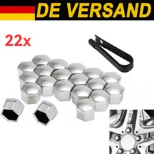 22x Chrom Kappen 17mm für Radbolzen Radschrauben Radmuttern Radschraubenkappen