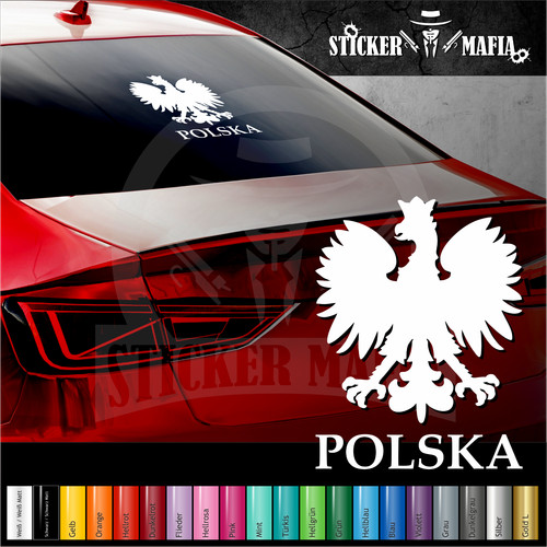 Aufkleber poland polska - aufkleber, polen