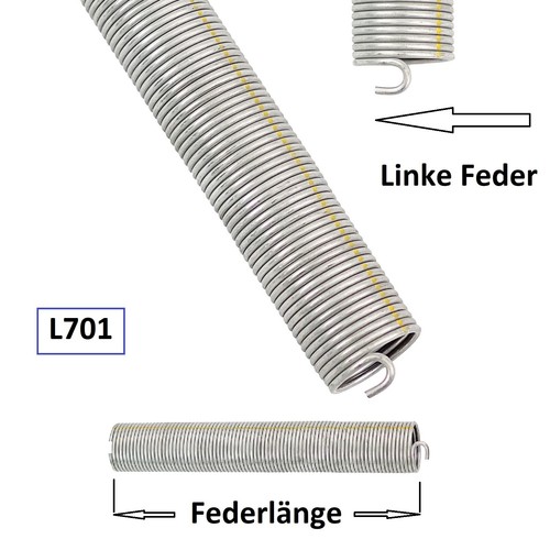 Stück torsionsfeder l701 - 1,
