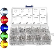 LED Dioden Set 300 Stück –  für Bastler! 3mm und 5mm Sortiert, 5 Farben