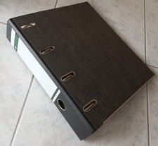 Ordner Viking 4855986 DIN A4 75 mm Schwarz 4 Ringe Pappkarton Hochformat