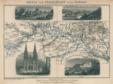 Donaulauf Original Stahlstich