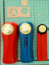 BASTELN :3 x Long-Punch-Stanzer " Teddy, Blume Sternchen" Tiefe bis zu 9 cm (8 )