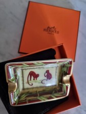 Kleiner Hermès Aschenbecher Seltenes Motiv Affen 