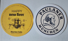 Bierdeckel München vom Oktoberfest: Paulaner Brauerei - Münchner Stubn Festzelt