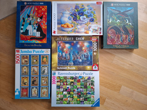 Konvolut puzzle x 1000 - puzzle,, 5