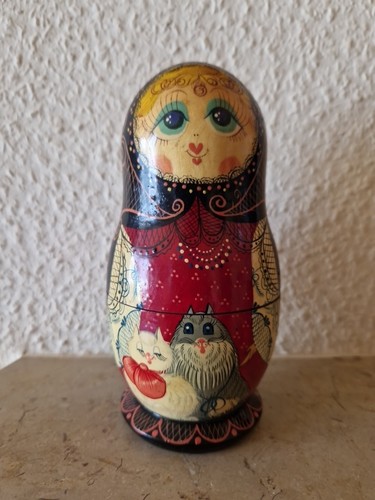 Alte holzpuppe matroschka 5 - matroschka,,