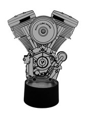 3D LED-Lampe V2 Motor