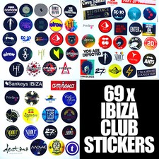 69 x Ibiza Club Stickers -