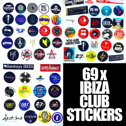 Ibiza club stickers - 69,