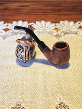 ?Vintage Estate Pfeife J.C. IJkhout Amsterdam ? Leder • Bent Billiard • estate