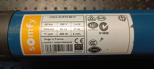 Somfy orea rts rohrmotor - orea,