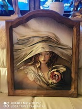 Lederbild 3D Porträt Wandbild