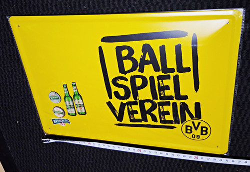 Bvb blechschild gewölbt - blechschild,