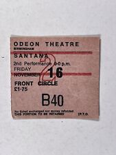 Santana Ticket Carlos Santana