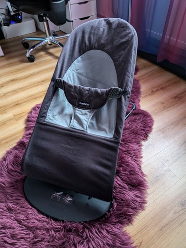 Babybjörn wippe grau schwarz - babybjörn, wippe,