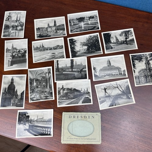 Vintage dresden fotokarten set - vintage,