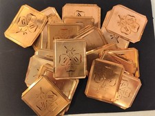 Lot Monogramm Aussteuer Schablone Wäsche Stickerei Initialen Kleeblatt 30 Stk.