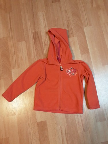 Kapuzenjacke fleece orange - kapuzenjacke,