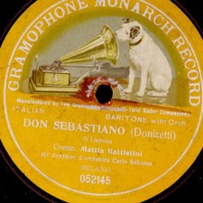 DEKO-Schellackplatte Werkspressung Hannover mit Ansage:"unverkäuflich" !! S8844