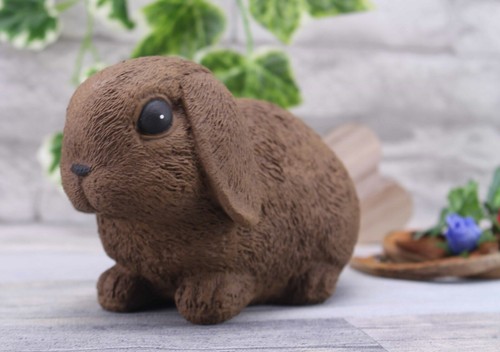 Steinfigur hase kaninchen - steinfigur,