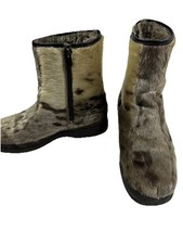 Winterstiefel Robbenfell Echtfell Gr. 40 1/2, Neuwertig Warm Winterschuhe Fell
