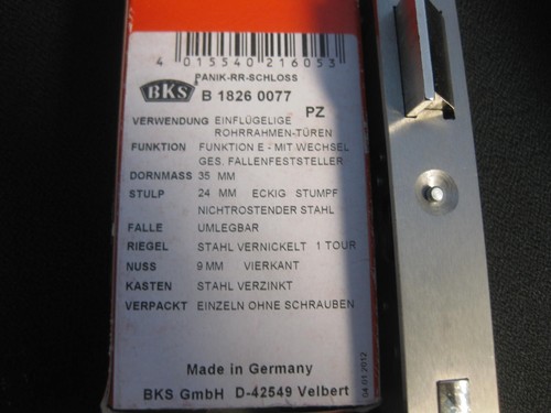 Bks 1826 panikschloss - panikschloss, e