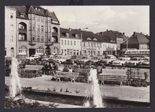 Ansichtskarte Brandenburg Havel Neustadter Markt Springbrunnen Oldtimer nach