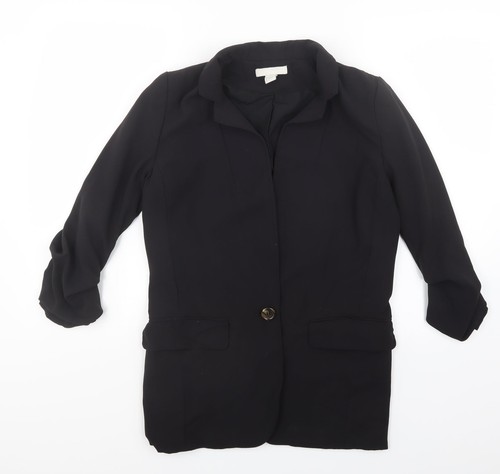 Schwarze damenjacke größe - schwarze, uk-größe