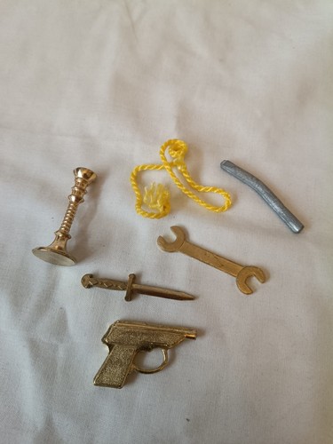 Cluedo 6er set waffen - -, gold