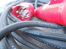 1x Starkstromkabel IP44 16A S416-6  1BS4343 10MSiemens VDE 07RN HAR ozoflex